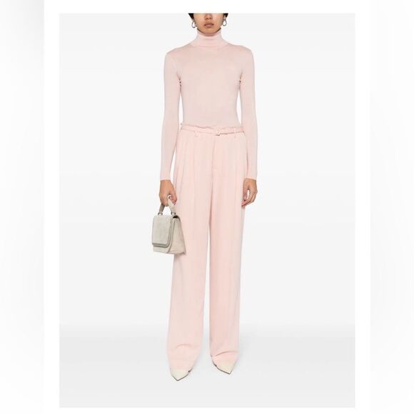 Ralph Lauren Collection Summer Pink Italian Mulberry Silk Turtleneck Sweater - Picture 9 of 17
